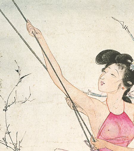 昂仁县-胡也佛的仕女画和最知名的金瓶梅秘戏图